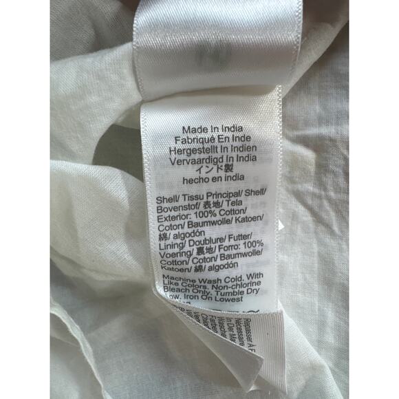 J. Crew Dress Floral Cotton Smocked Midi Tiered Multicolor Size Medium - Picture 10 of 10